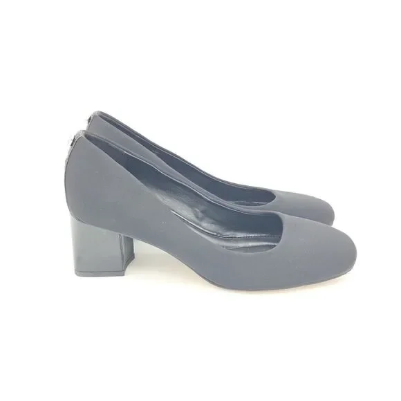 Donald Pliner Black Women's Size 8.5 Block Heel Square Toe  Audrey  EUC - Picture 5 of 8